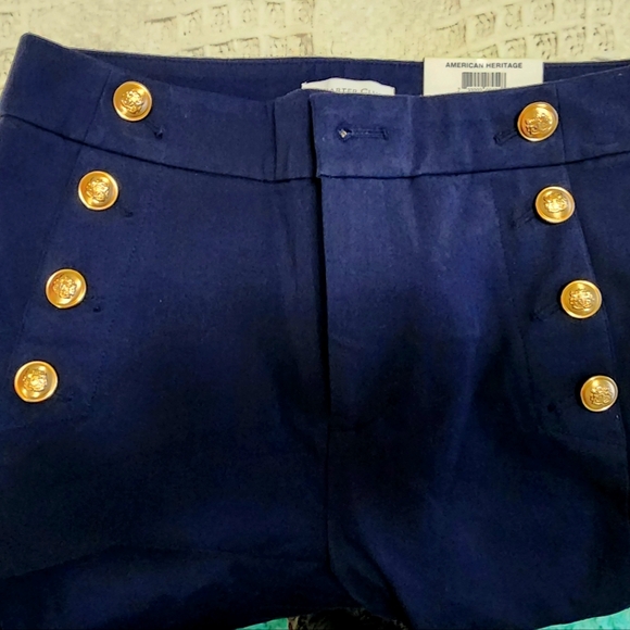 New Sailor Casual Wide Leg Pants with gold  front Buttons 👖 💙⛴️ - Picture 2 of 9